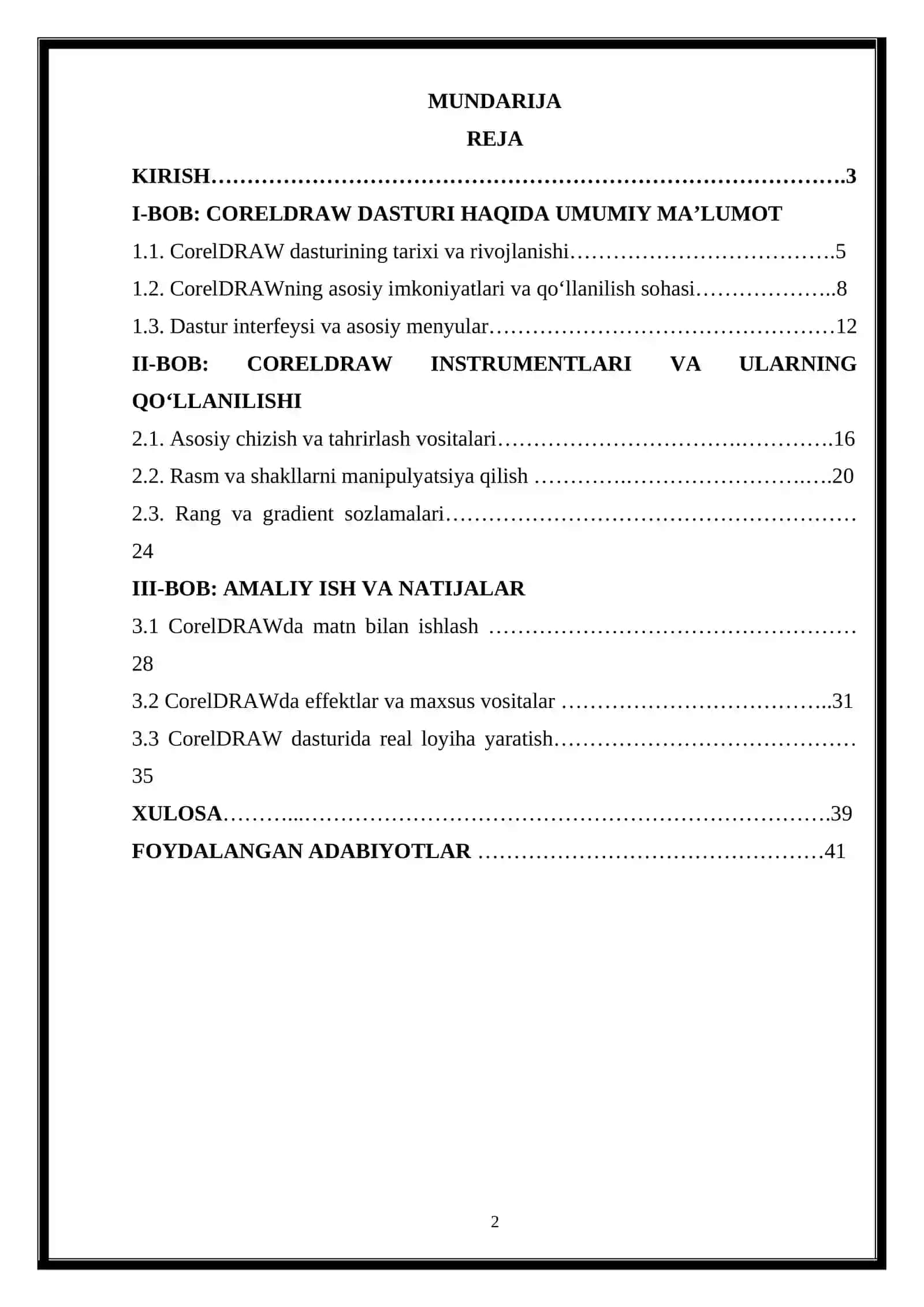 Kompyuter grafikasi va web-dizayn 2