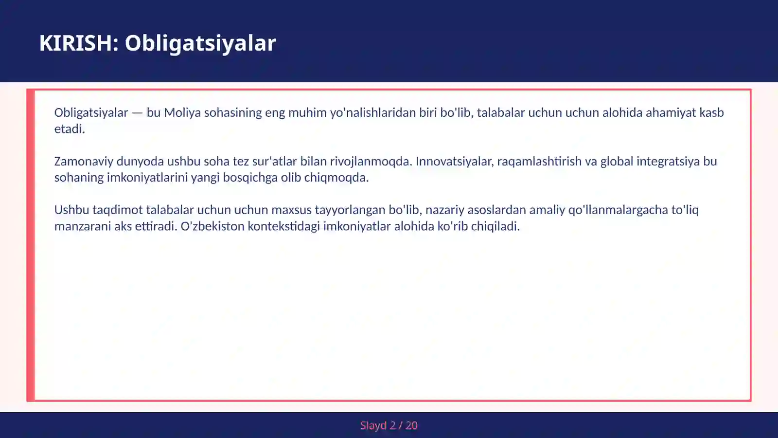 Obligatsiyalar 2
