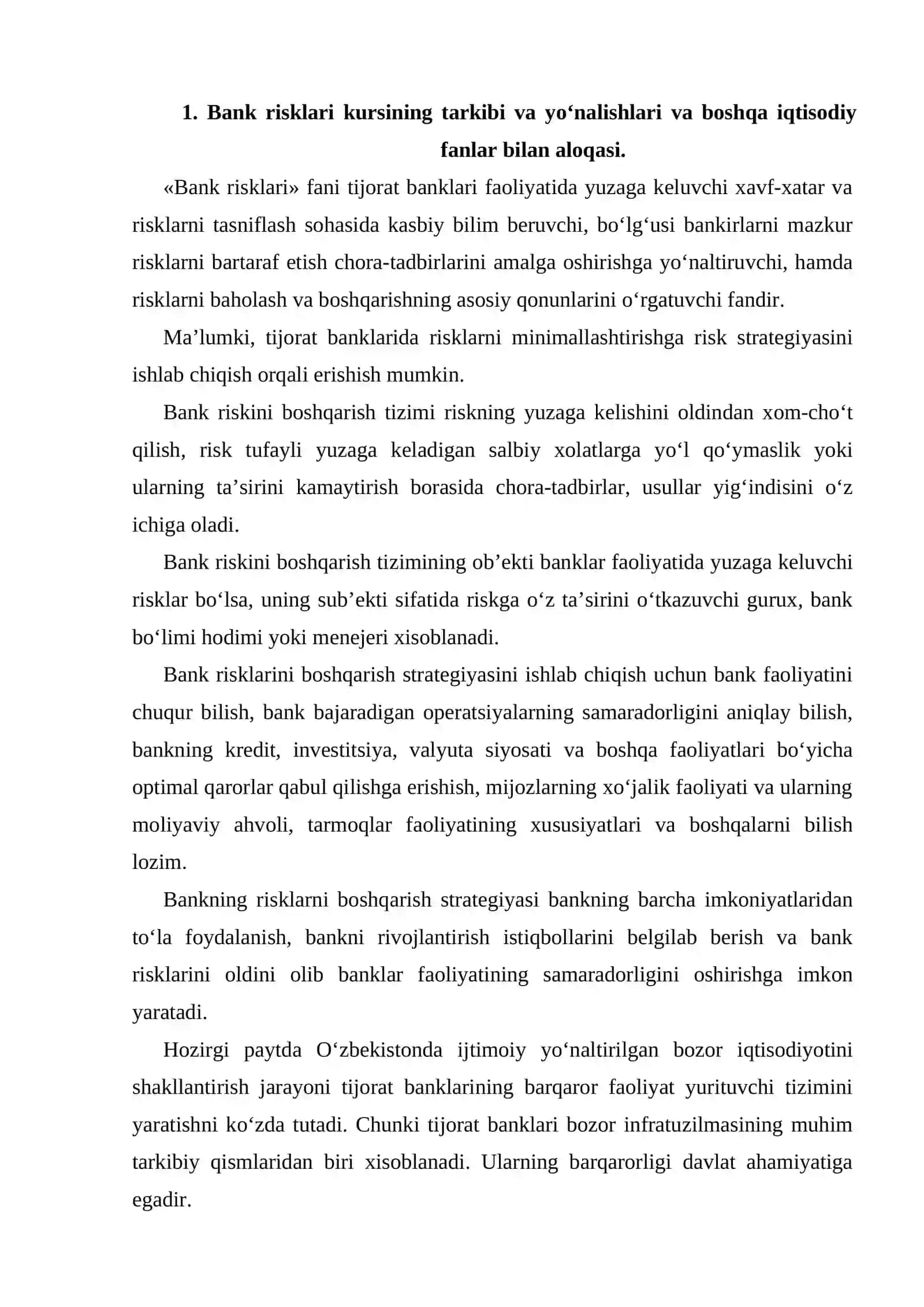 Bank risklari kursi 2