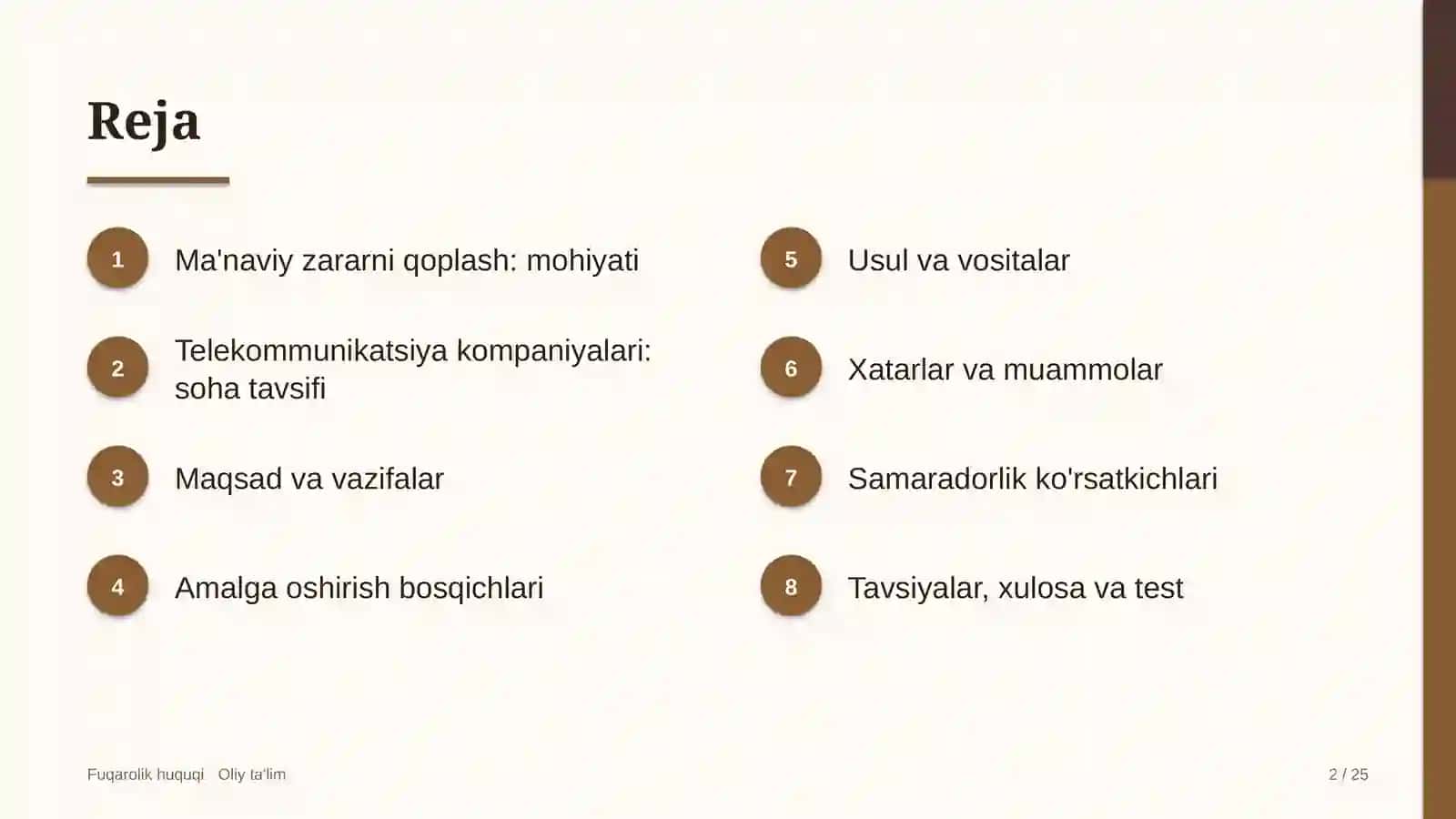 telekommunikatsiya kompaniyalarida ma'naviy zararni qoplash 8652 2