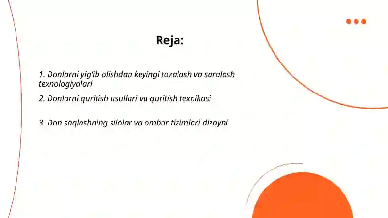 Don va don mahsulotlarini saqlash va qayta ishlash texnologiyasi 2