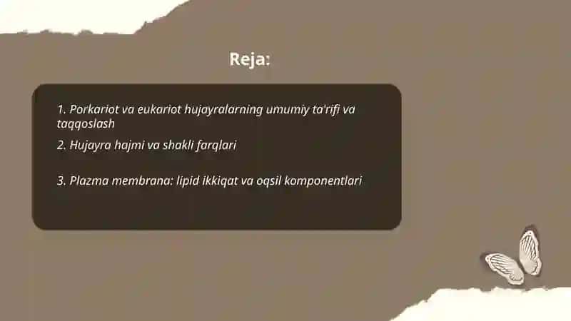 Porkariot va eukariot hujayralarning umumiy tuzulishi 2
