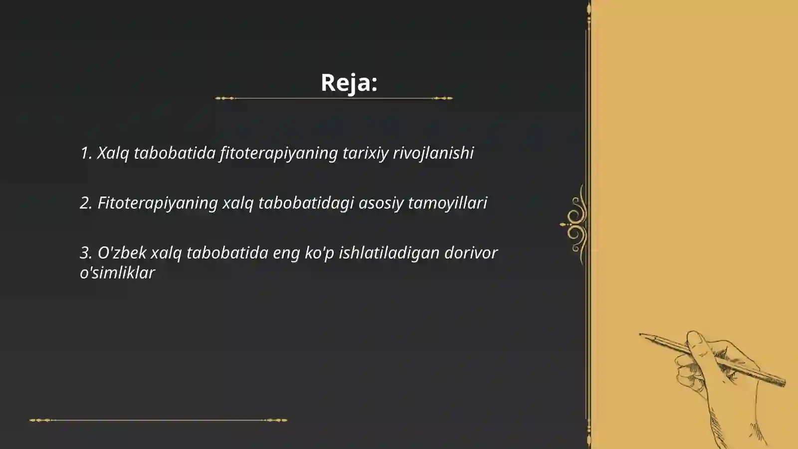 Xalq tabobatida fitoterapiyaning o'rni 2