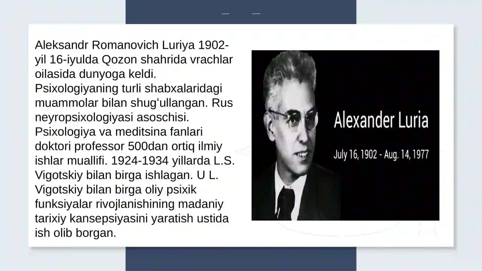 Aleksandr Romanovich Luriya 2
