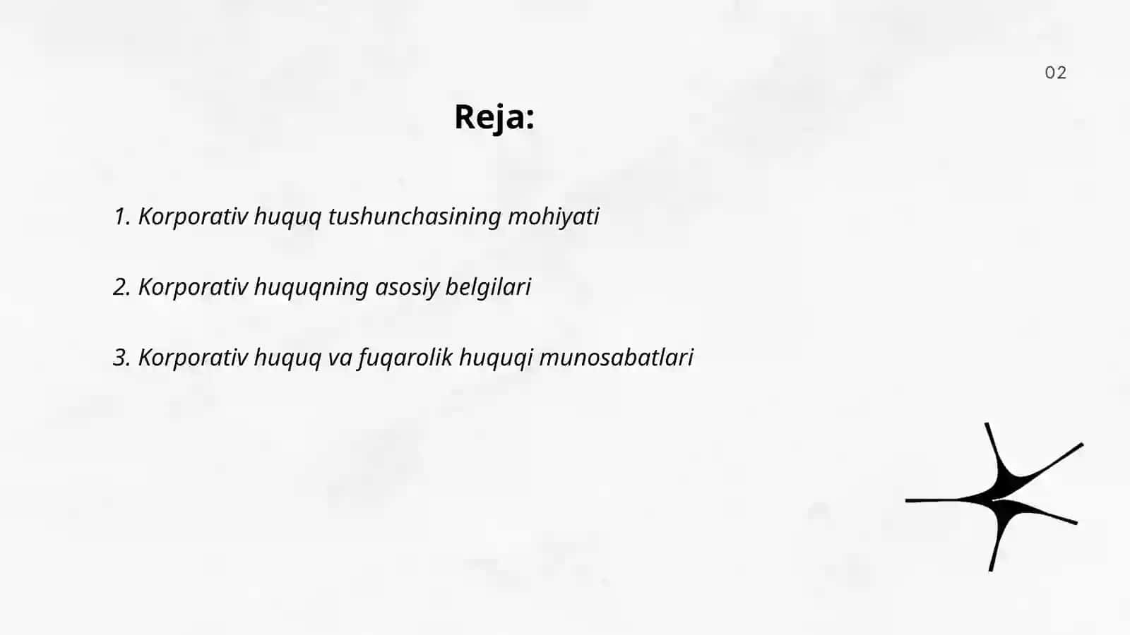 Korporativ huquq tushunchasi va uning belgilari 2