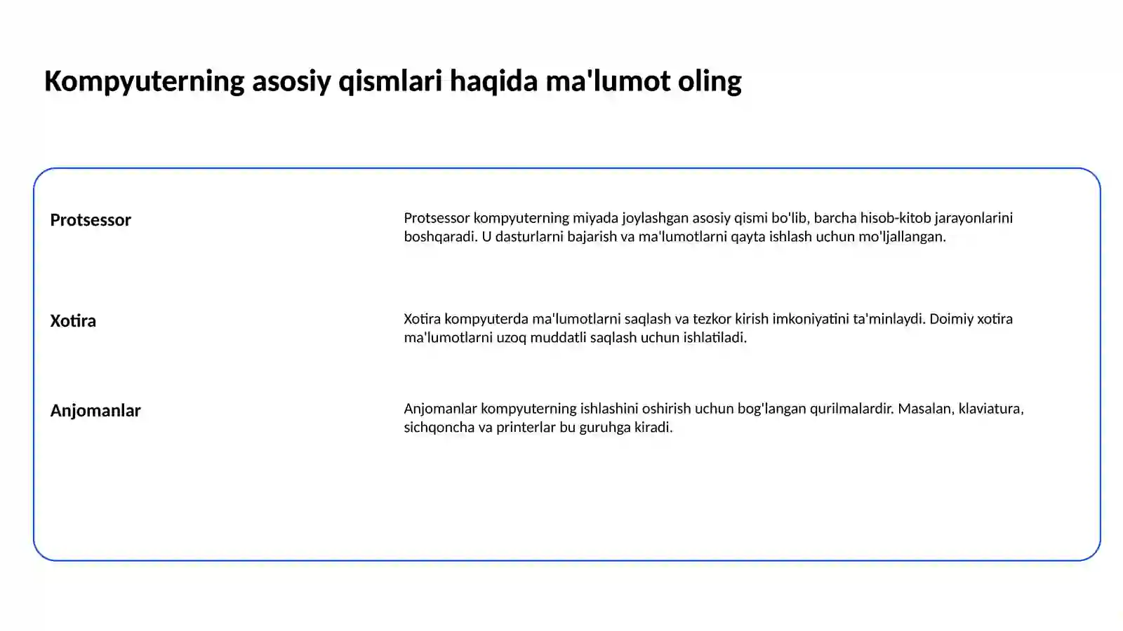 Kompyuter savodxonligi 2