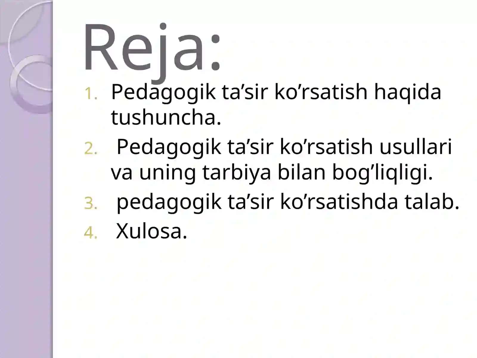 Pedagogikta’sirko’rsatishmahorati 2