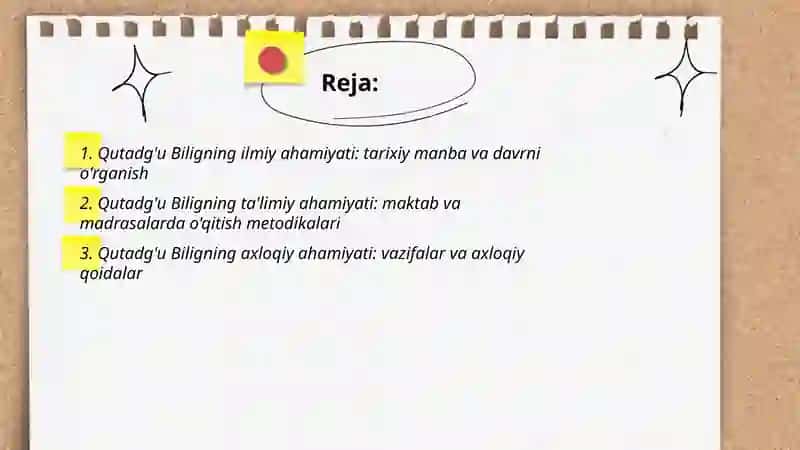 Yusuf Xos Xojibning Qutadg'u bilig asarlarining ilmiy, ta'limiy va axloqiy ahamiyati 2