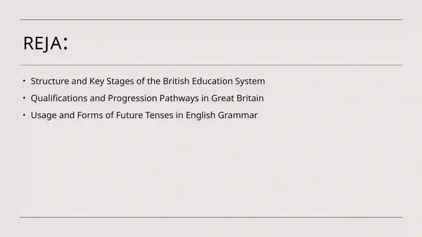 Education system of Great Britain. future tense 2