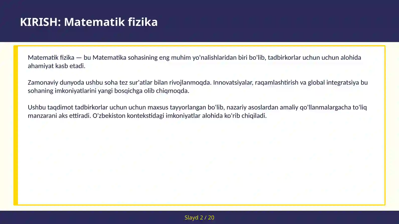 Matematik fizika 2