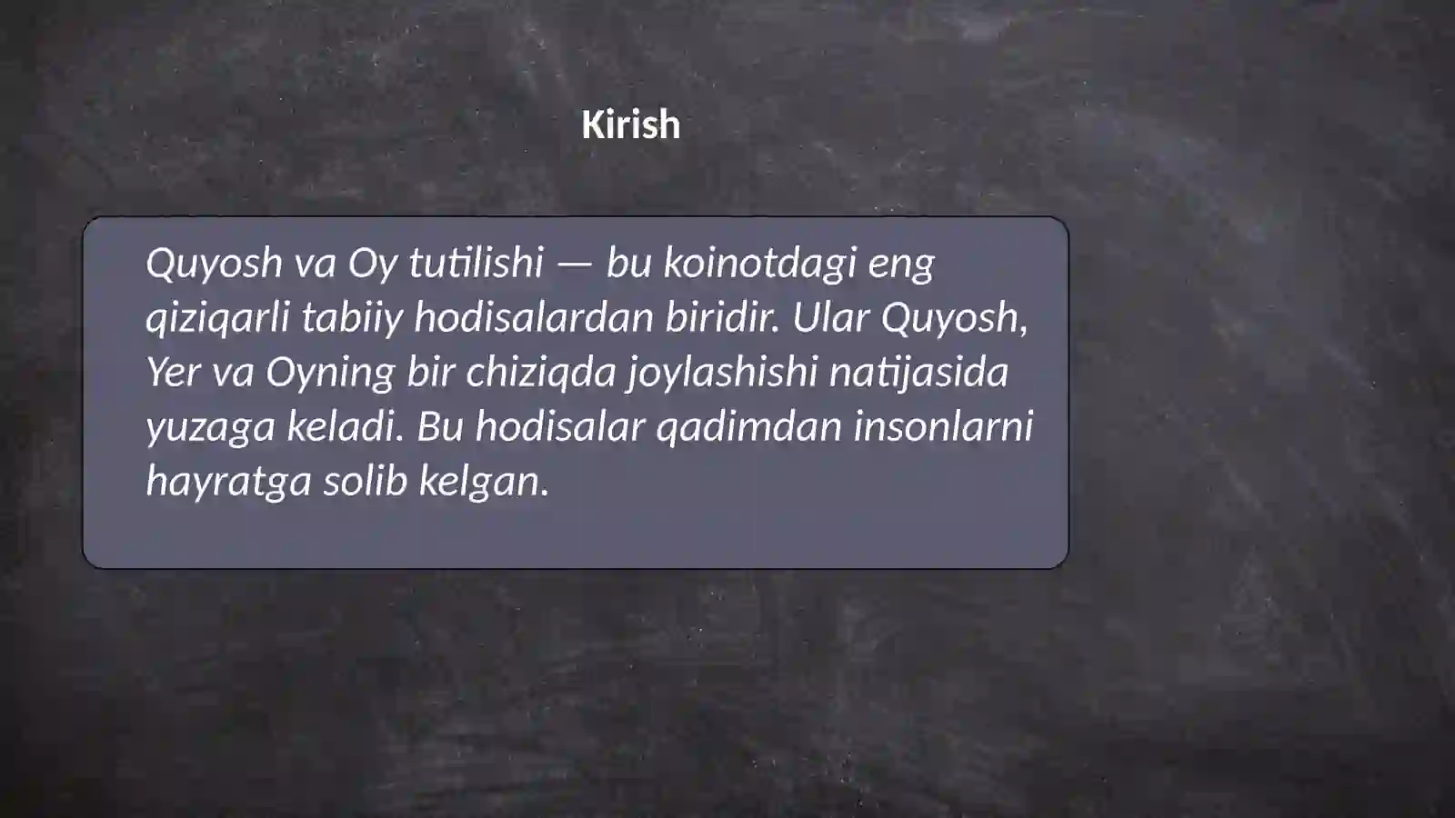 Quyosh va oy tutilishi 2