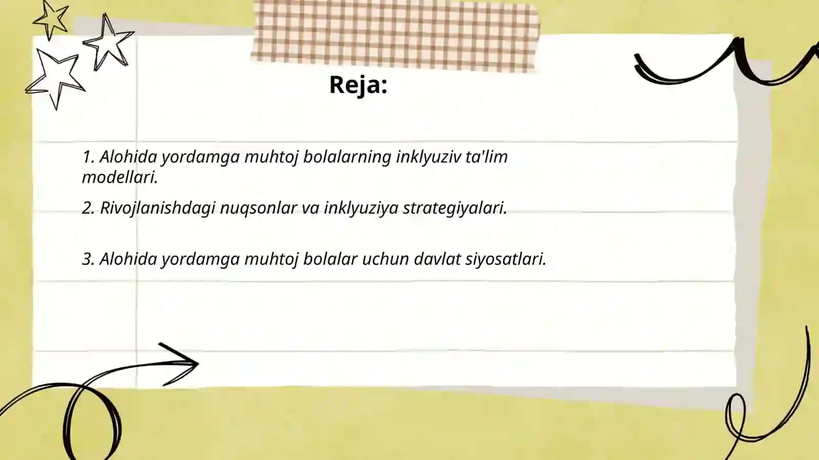 Inklyuziya modellarini tanlash 2