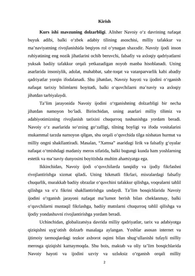 Alisher Navoiy hayoti 2