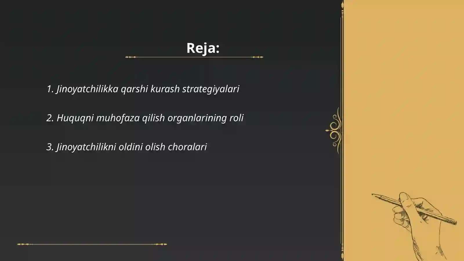 Jinoyatchilikka qarshi kurash strategiyalari 2