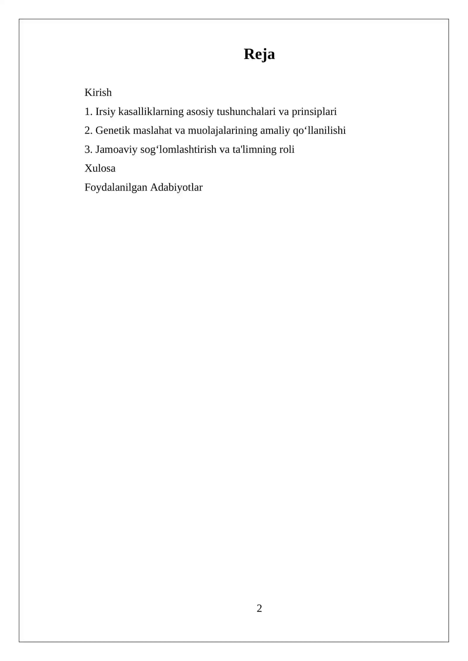 IRSİY KASALLIKLAR PROFILAKTIKASI PRINSIPLARI 2