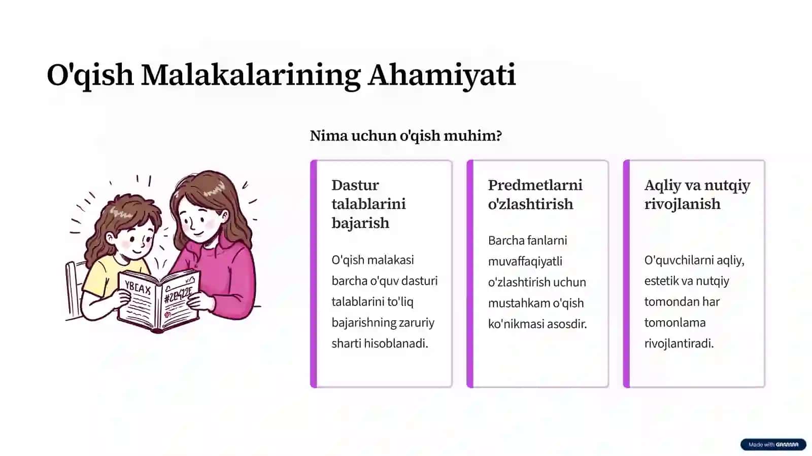 Maxsus Maktab O'quvchilarida O'qish Malakalarini Shakllantirish 2