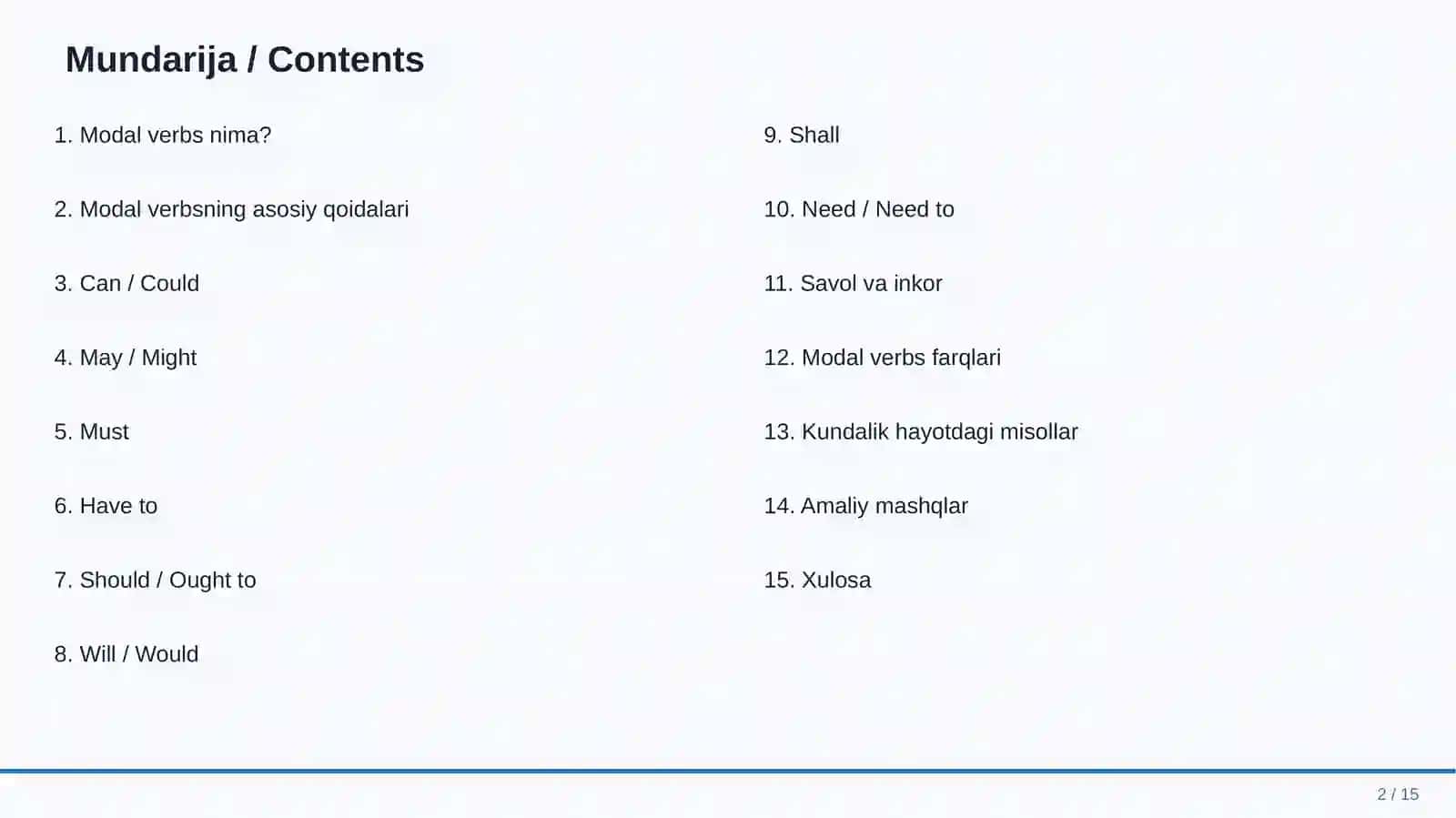 MODAL VERBS IN ENGLISH 2