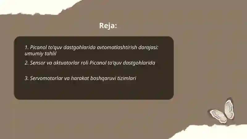 Picanol toʻquv dastgohlarida avtomatlashtirish darajasi 2