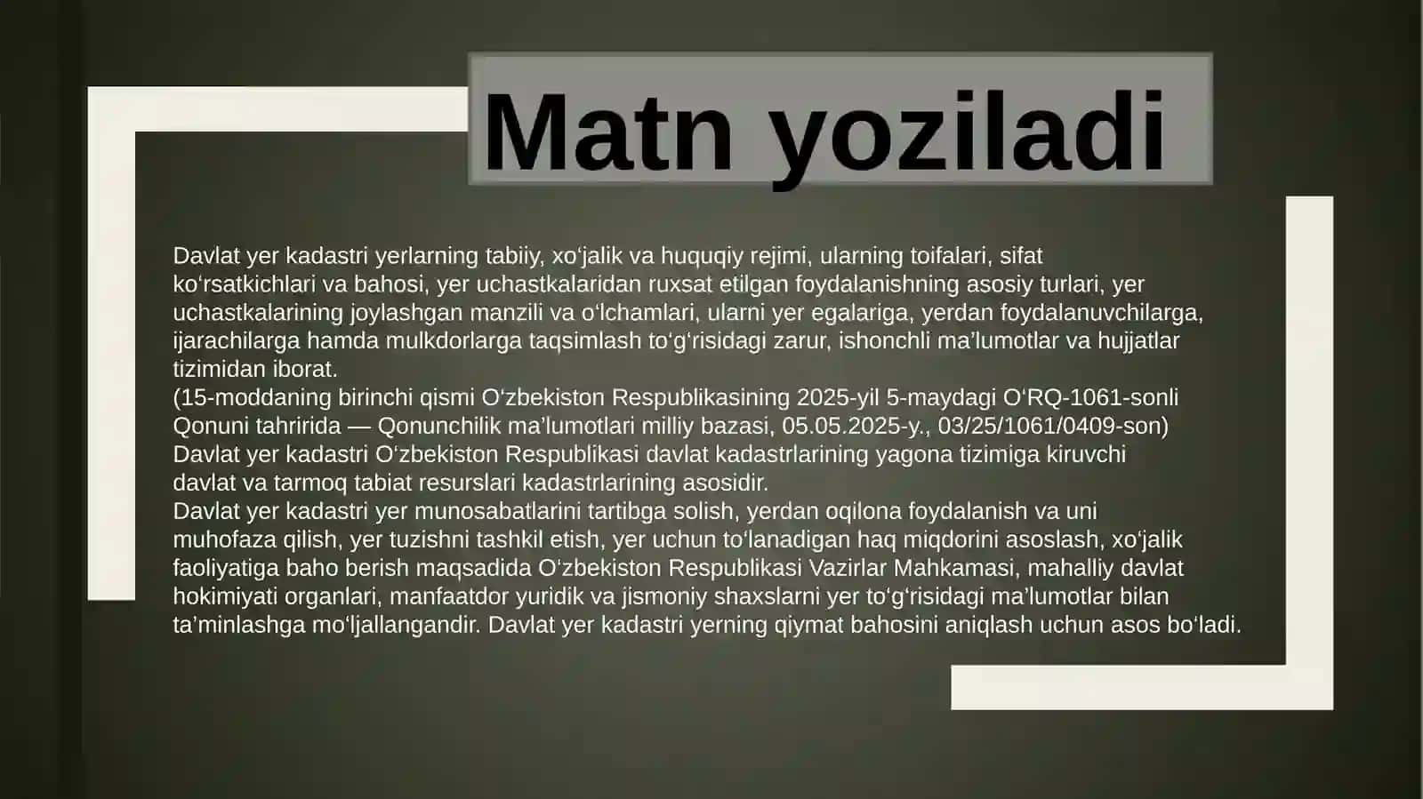 YER KODEKSI 2