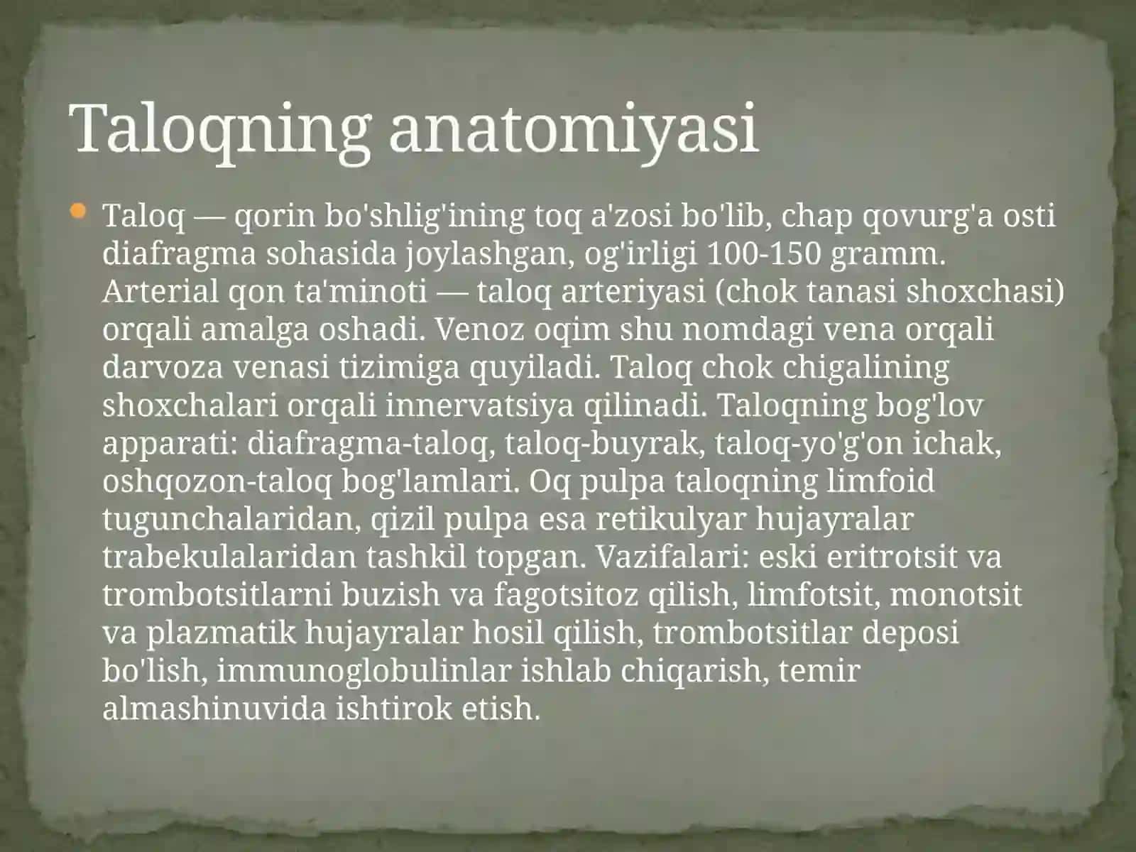 Taloqning shikastlanishlari va kasalliklari 2