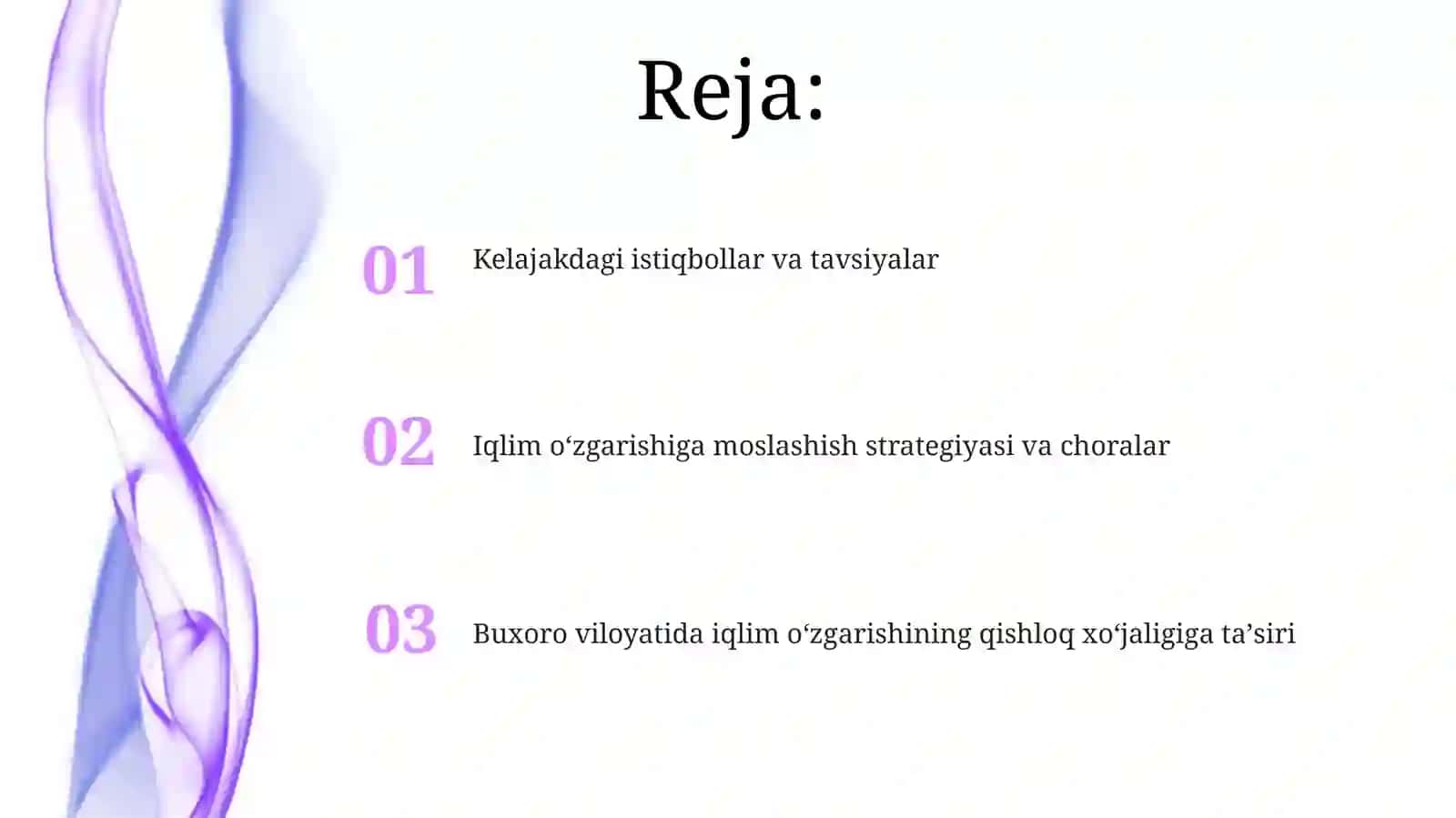 Iqlim oʻzgarishiga moslashish strategiyasi va choralar 2
