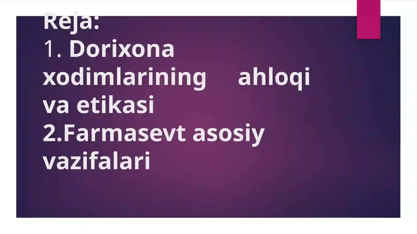 Farmasevtik hodimlar va mijoz o'rtasidagi  muomala  madaniyati 2