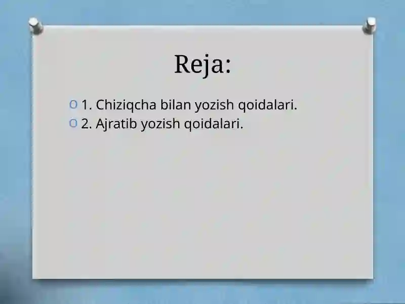 Imlo qoidalari 2