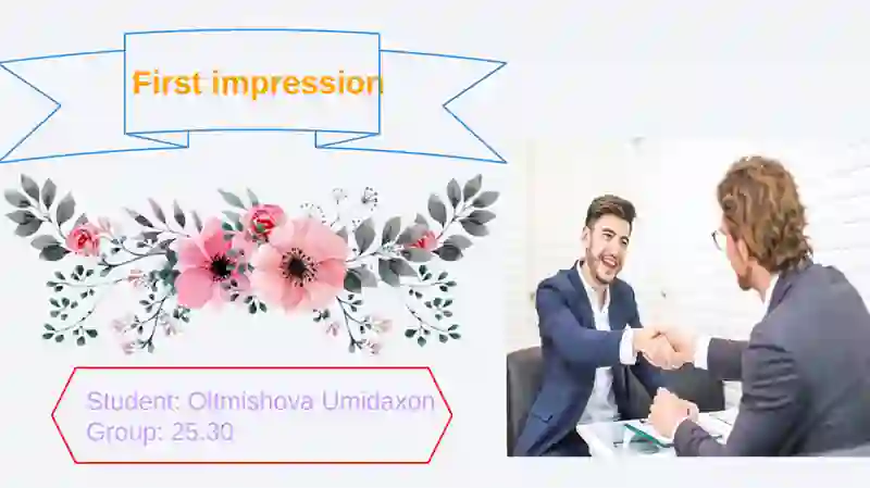 First impression 2