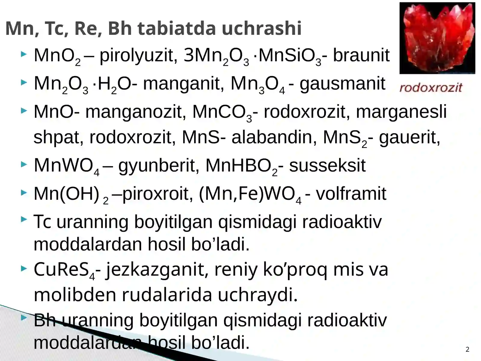 Davriy sistemaning VIIB guruh elementlari 2