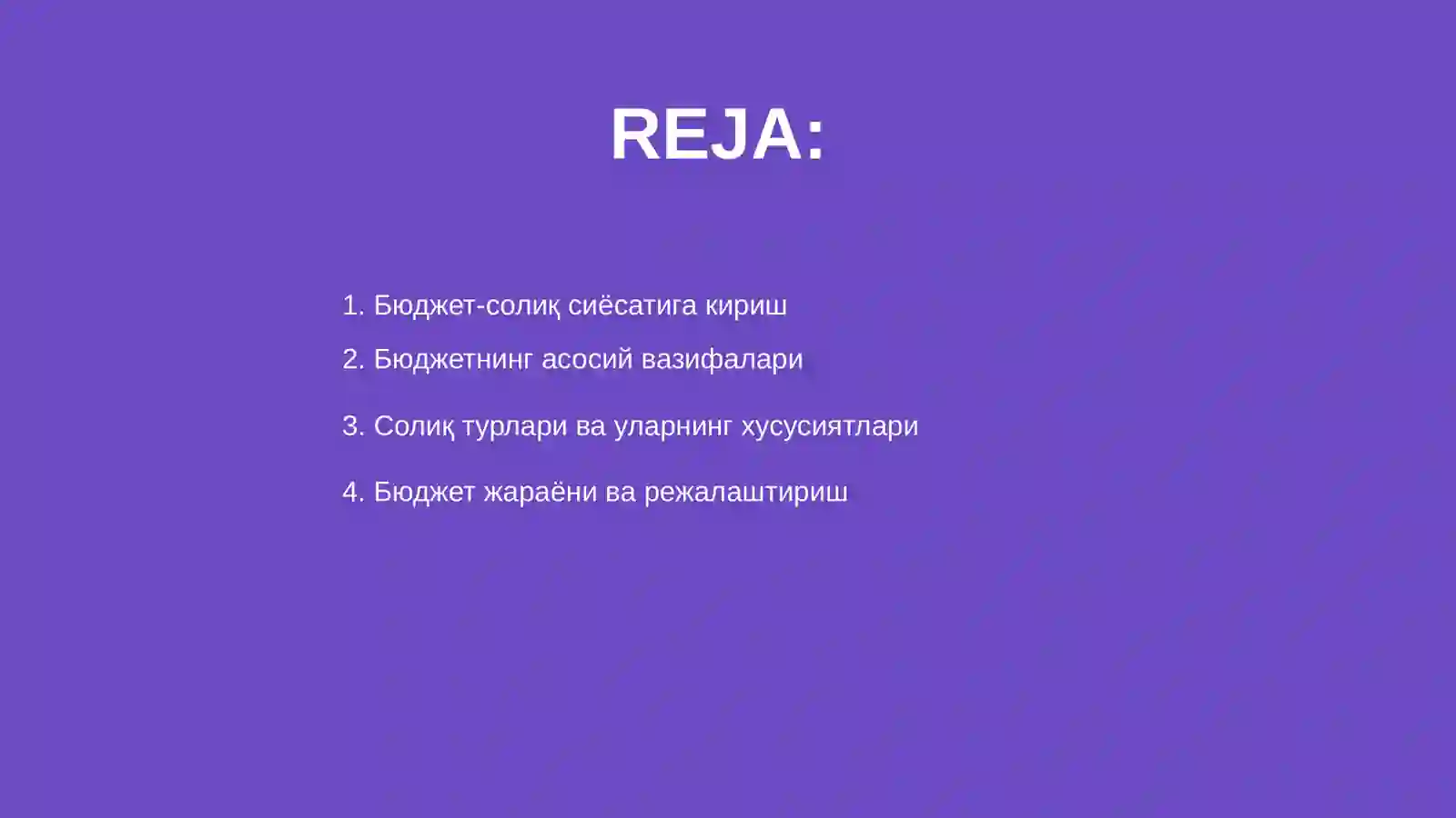 Бюджет-солиқ сиесати 2