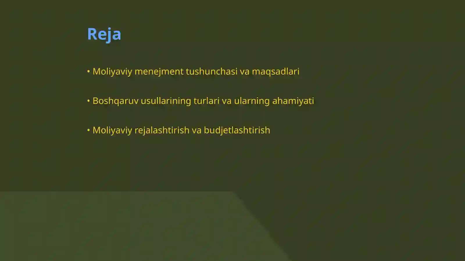 Moliyaviy menejment-boshqaruv usuli 2