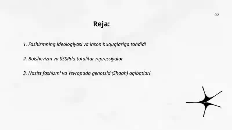 XX asrdagi vayronkor mafkuralarning insoniyat boshiga solgan musibatlari: fashizm, bolshevizm va boshqalar 2