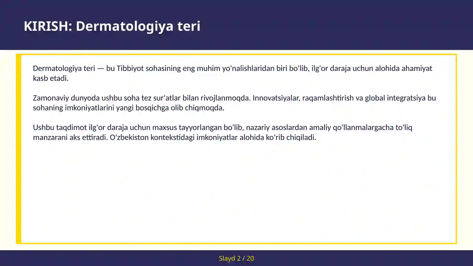 Dermatologiya teri 2
