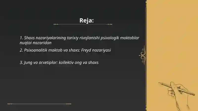 Har hil psixologiya maktablarida shaxs nazariyalari 2