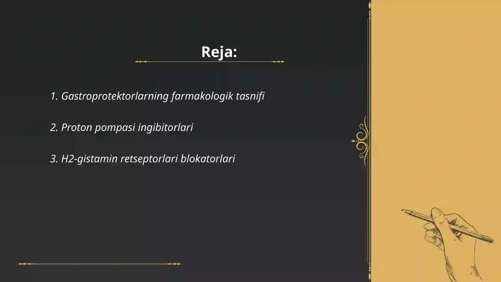Farmakologiyada zamonaviy gastroprotektorlar qoʻllanilishi 2