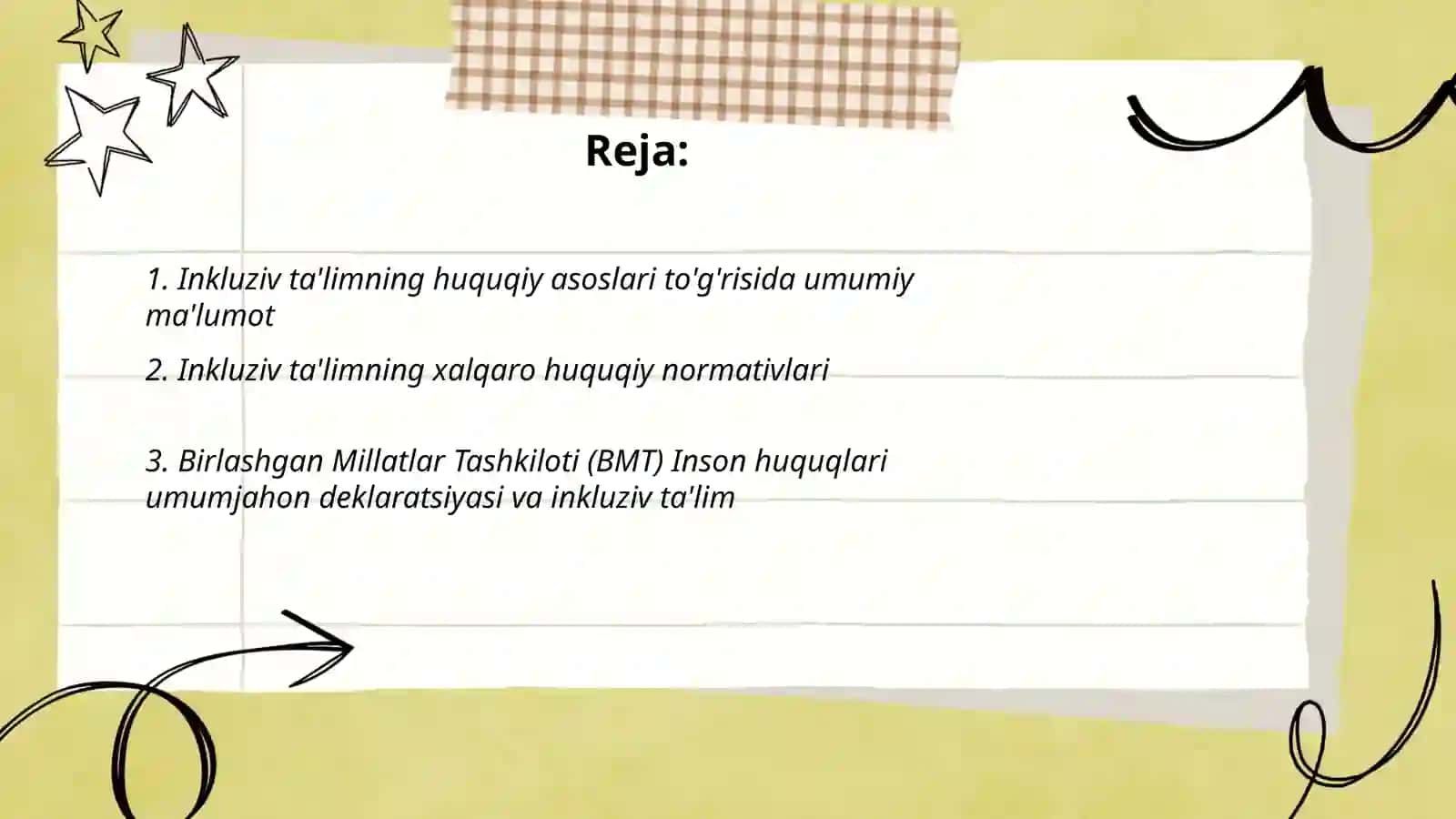 Inkluziv talimning huquqiy asoslari 2