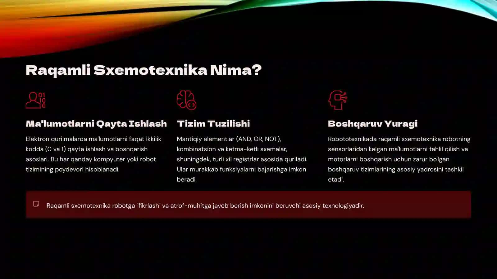 Robototexnikada Raqamli Sxemotexnika: Asoslar va Amaliyot 2