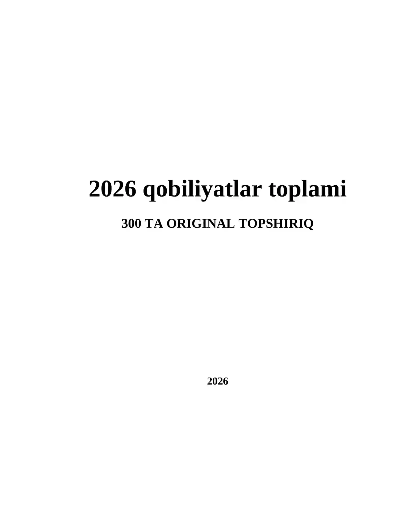 2026 qobiliyatlar toplami 2