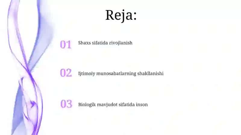 Biologik mavjudotdan ijtimoiy shaxsga aylanishi 2