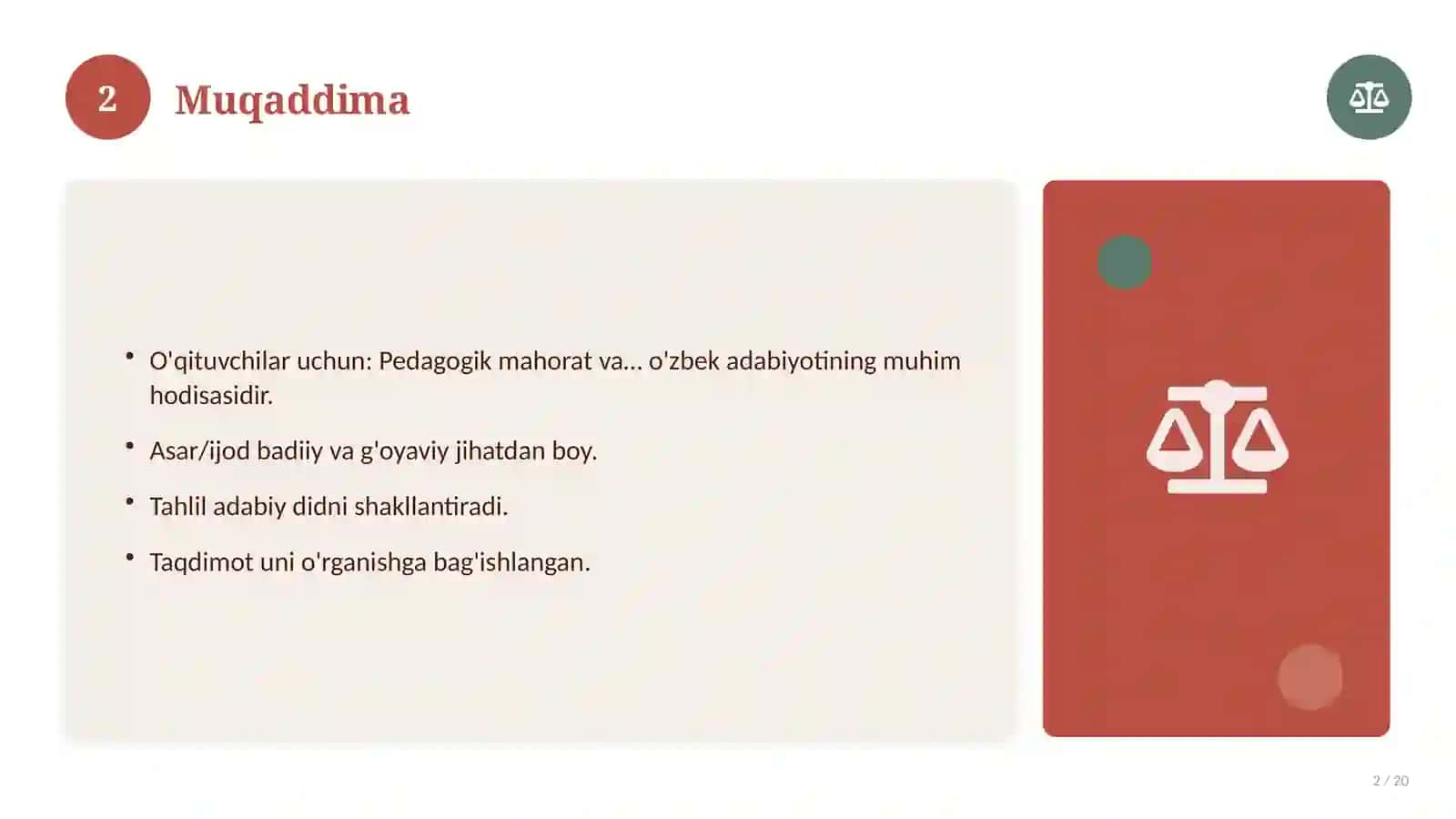 Pedagogik mahorat va ijodkorlik — nazariy asoslari (Pedagogik mahorat bo'yicha ma'ruza) 2