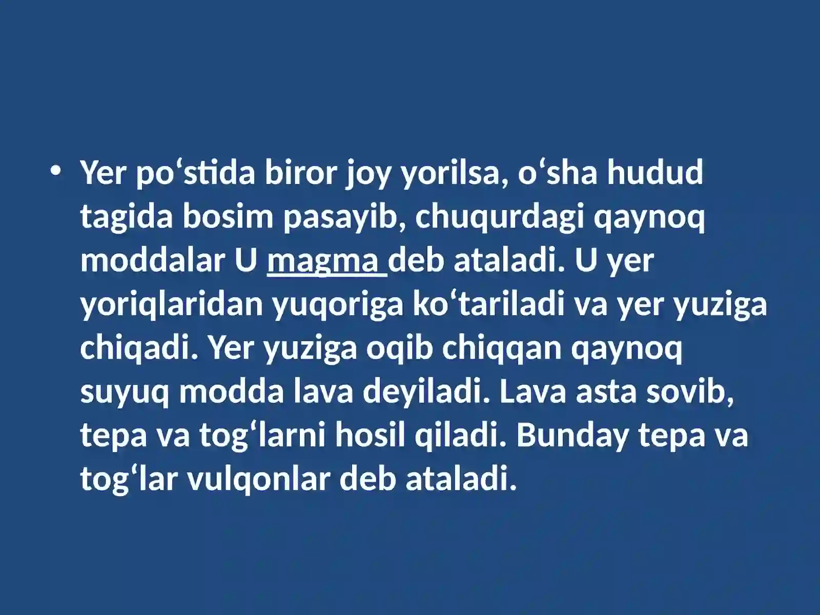 MAVZU. ENDOGEN JARAYONLAR 2