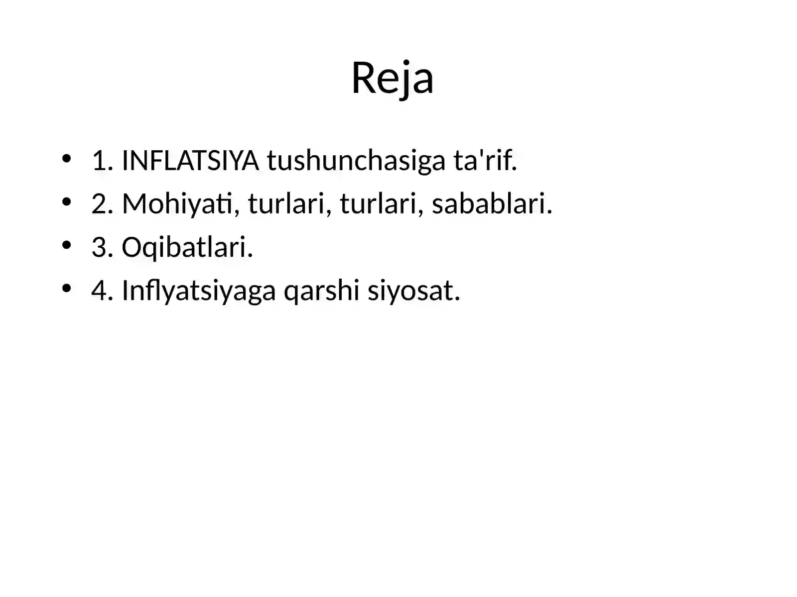 Infilatsiya sabablari turlari va iqtisodiyotga tasiri 2