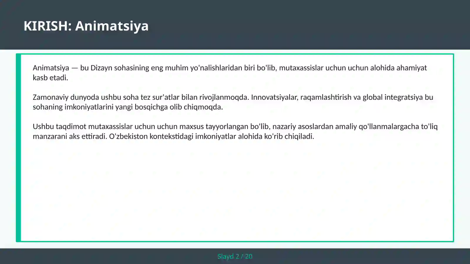 ANIMATSIYA 2