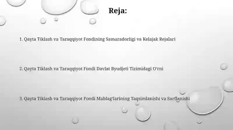 Kelajak Rejalari va Islohotlar 2