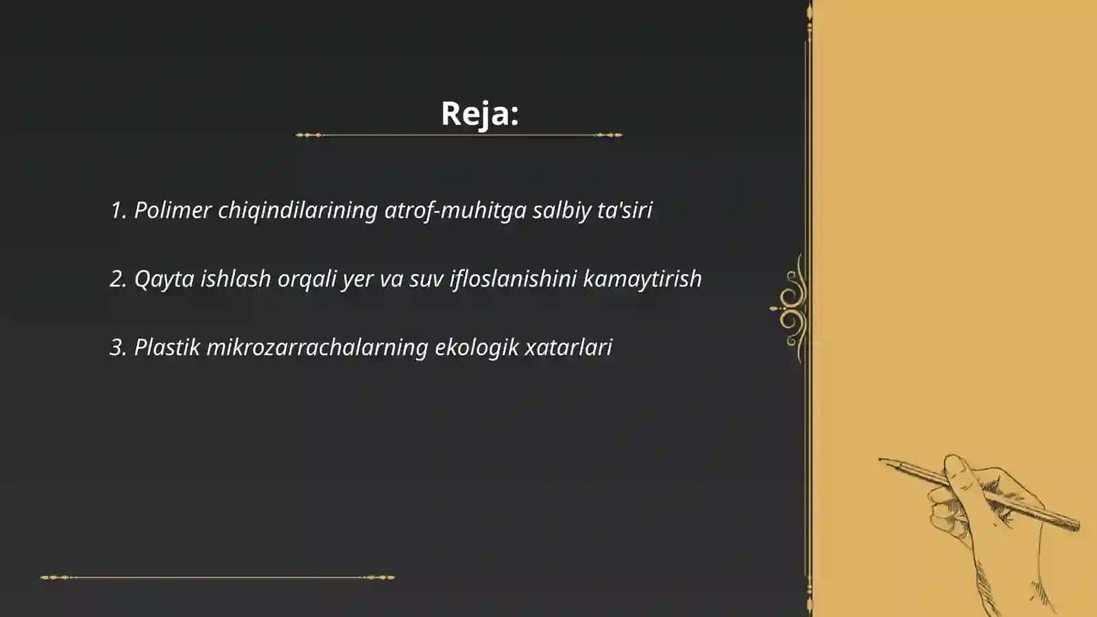 Polimerlarni qayta ishlashning ekologik ahamiyati 2
