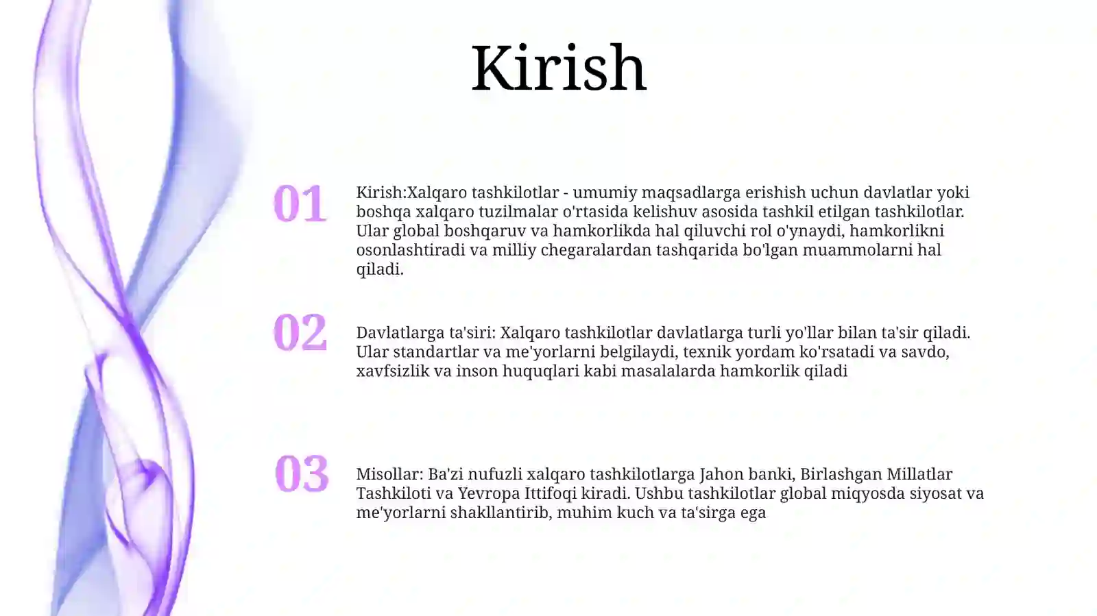 Xalqaro Tashkilotlar Va UlarningDavlatlargaTasiri 2