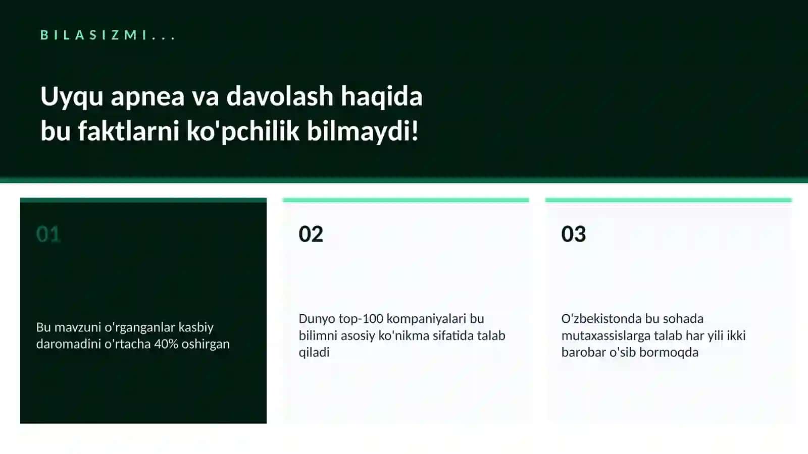 Uyqu apnea va davolash 2