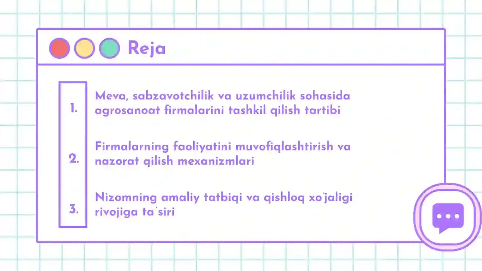 O'zbekiston Respublikasi vazirlar mahkamasining Meva sabzavotchilik va uzumchilik sohasida agrosanoat firmalari tashkil etish va ularning faoliyatini yo'lga qo'yish tartibi to'g'risidagi nizomni tasdiqlash haqida gi 42-sonli 2
