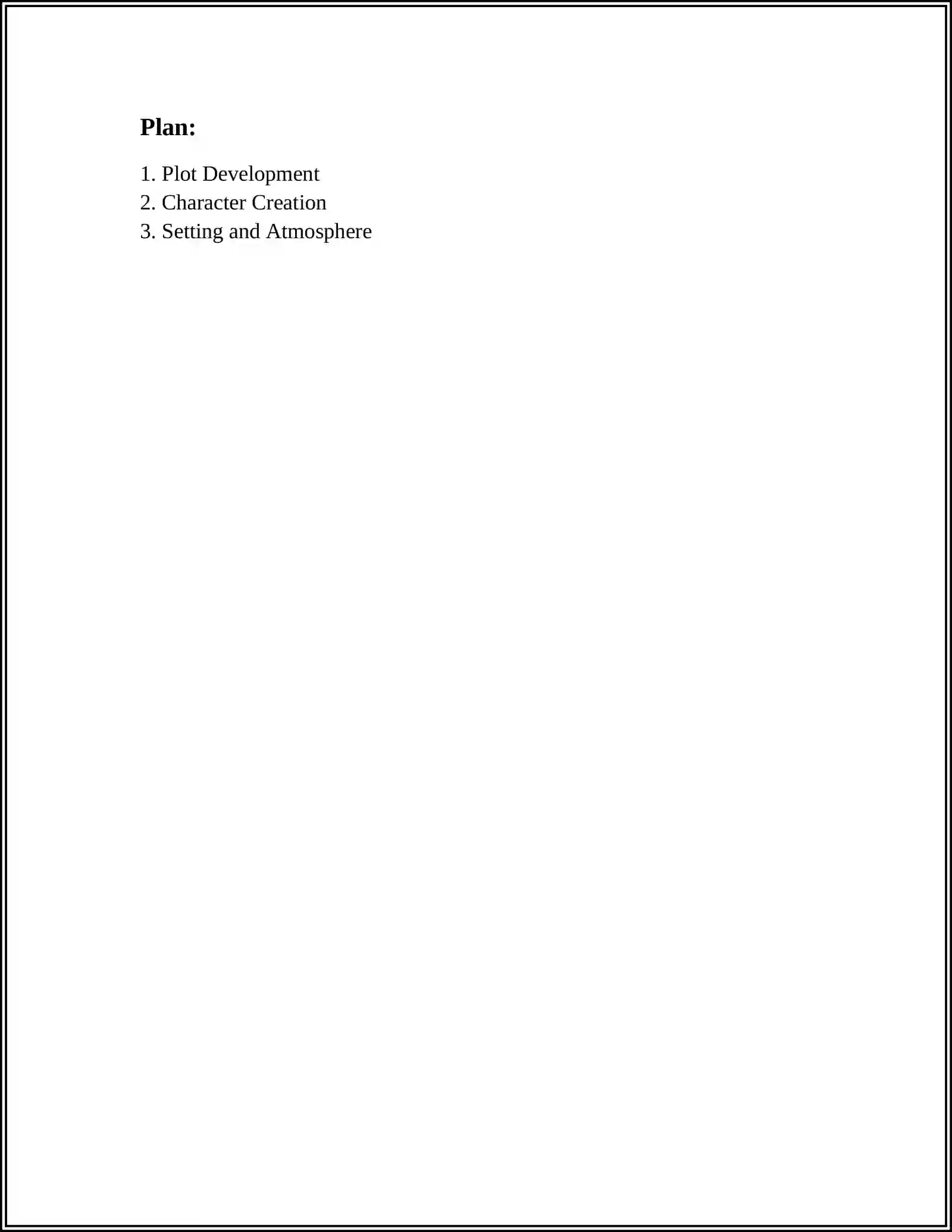 WRITING SHORT STORY 2