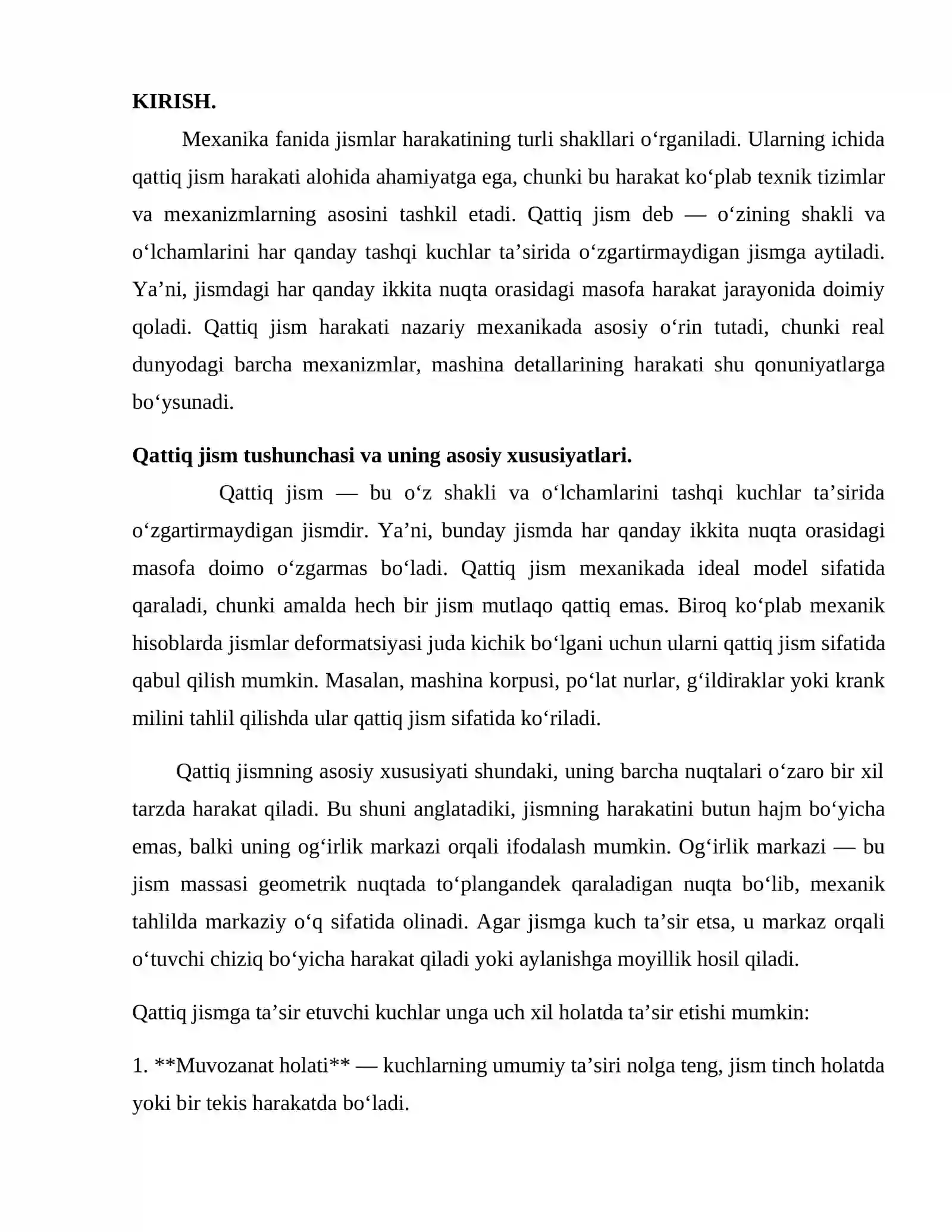 Qattiq jismning eng sodda harakatlari 2